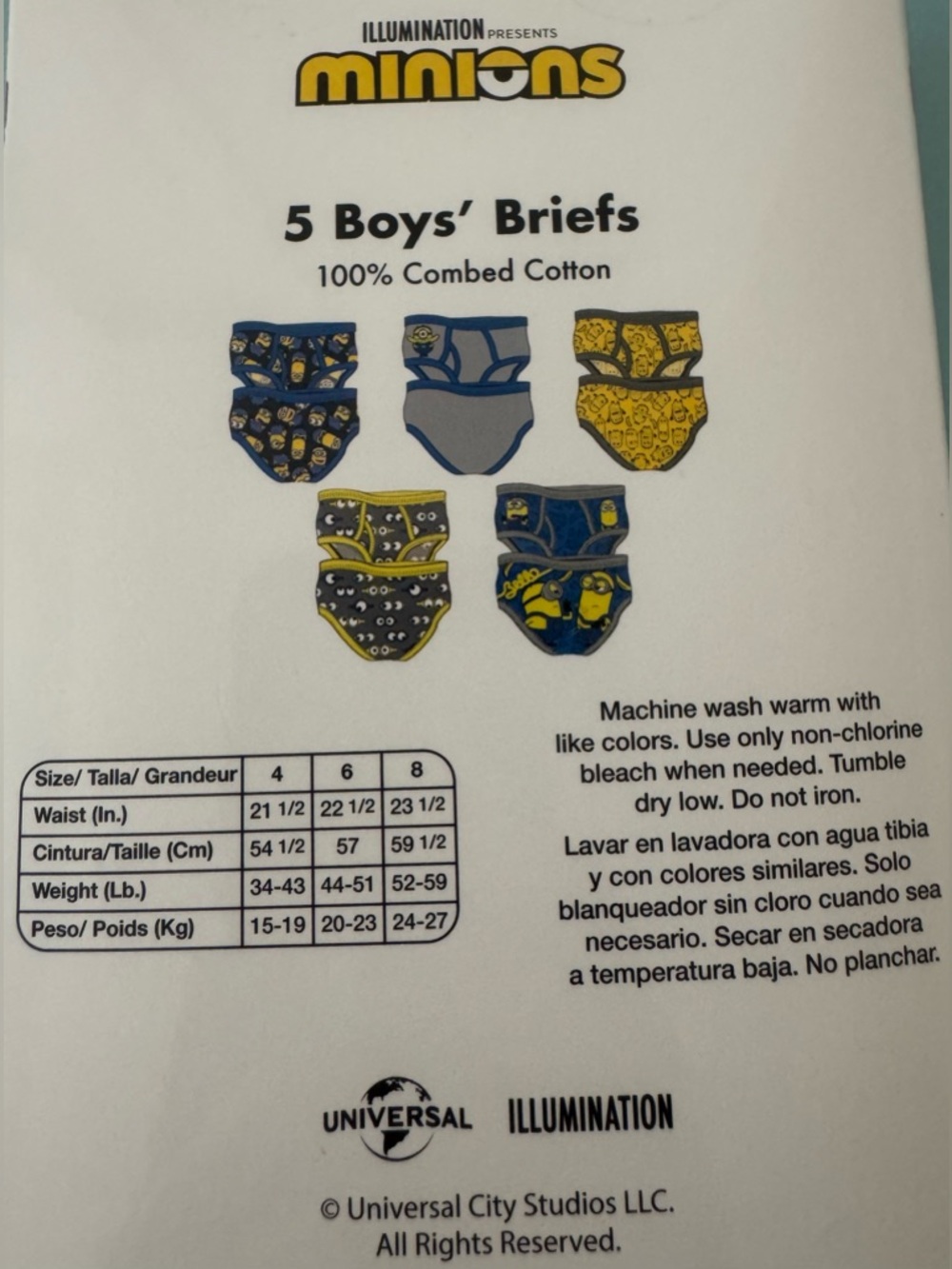 Boys' Despicable Me Minions 5pk Briefs - 6 - Picture 5 of 9
